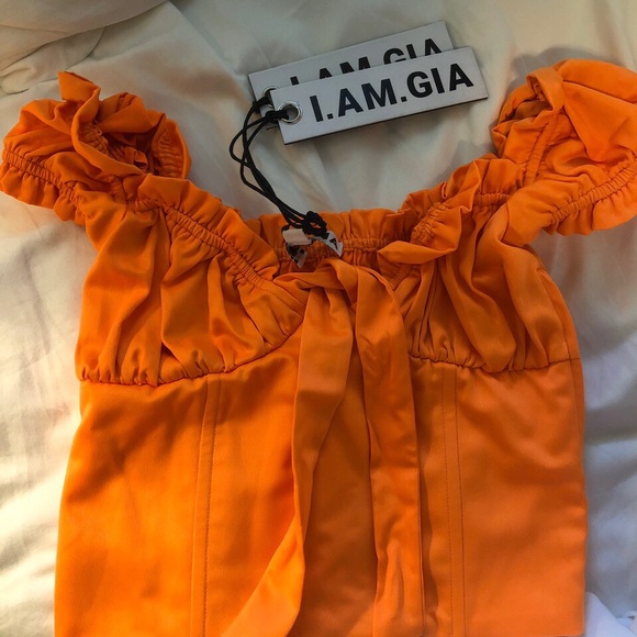 I.AM.GIA Tops - I.AM.GIA Orange Naomi top